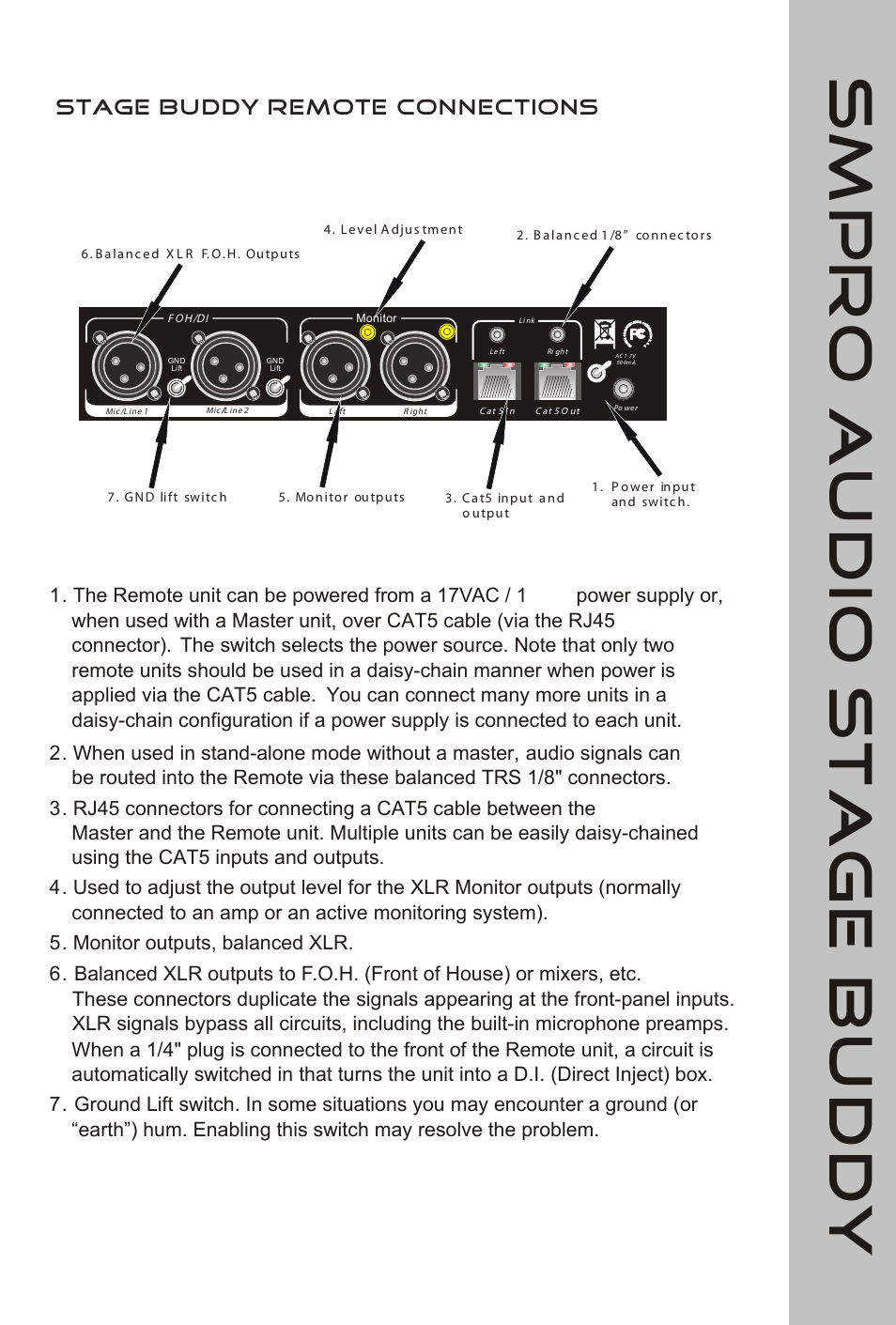 Stagebuddy8 | SM Pro Audio Stage Buddy: Personal Monitoring System User Manual | Page 8 / 14