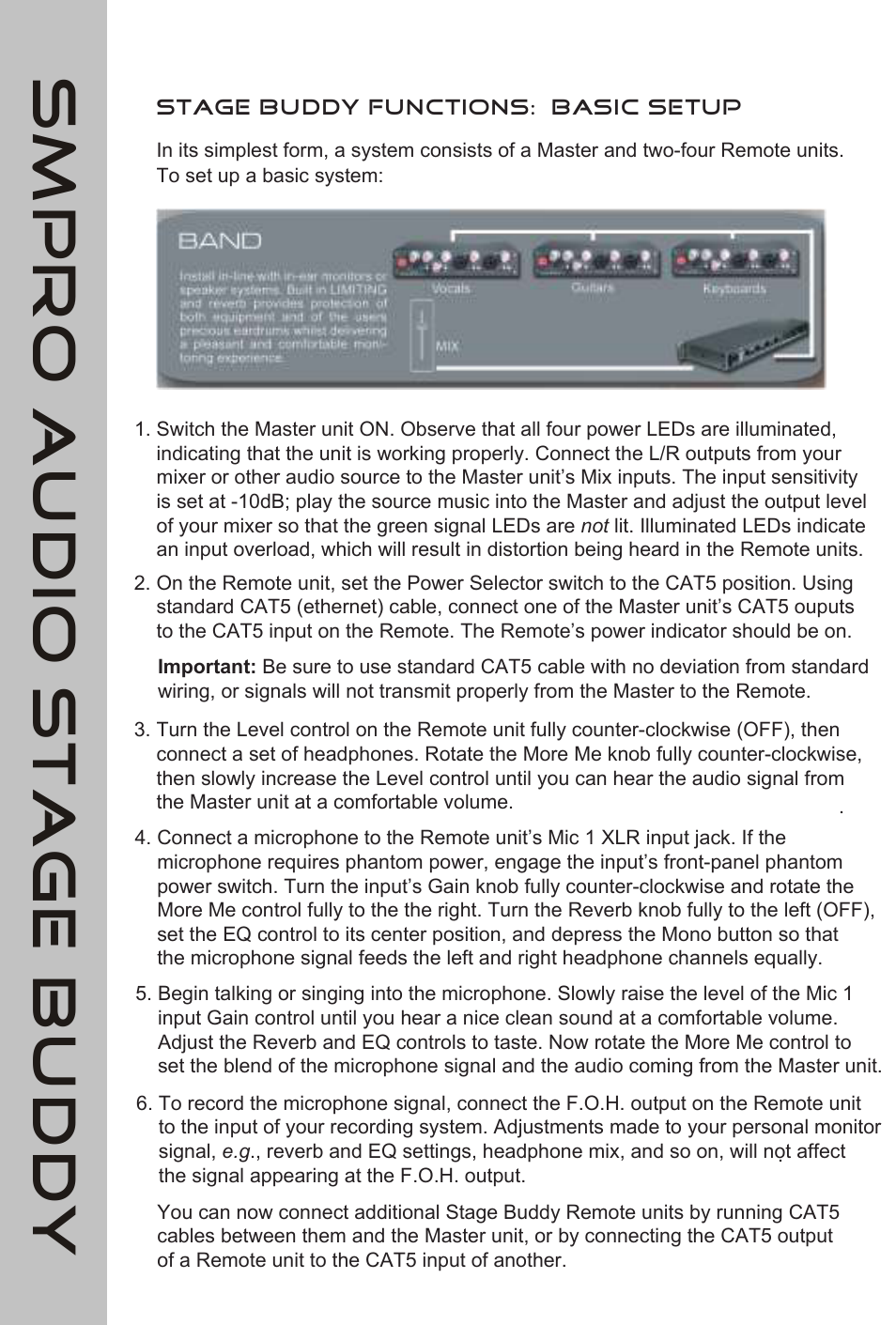 Stagebuddy9 | SM Pro Audio Stage Buddy: Personal Monitoring System User Manual | Page 9 / 14