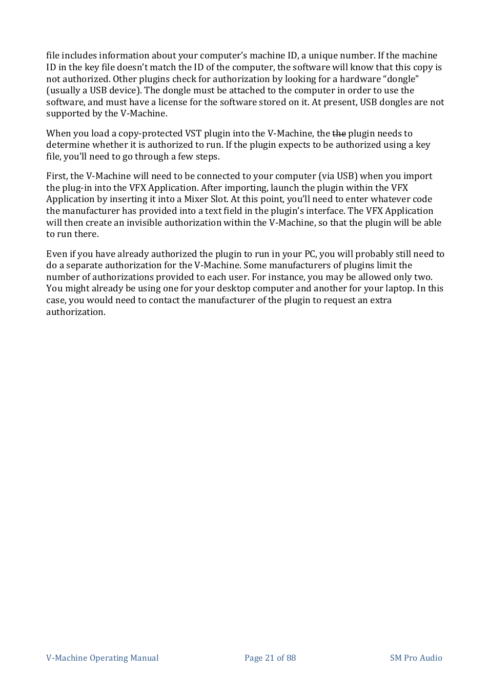 SM Pro Audio V-Machines User Manual | Page 21 / 88