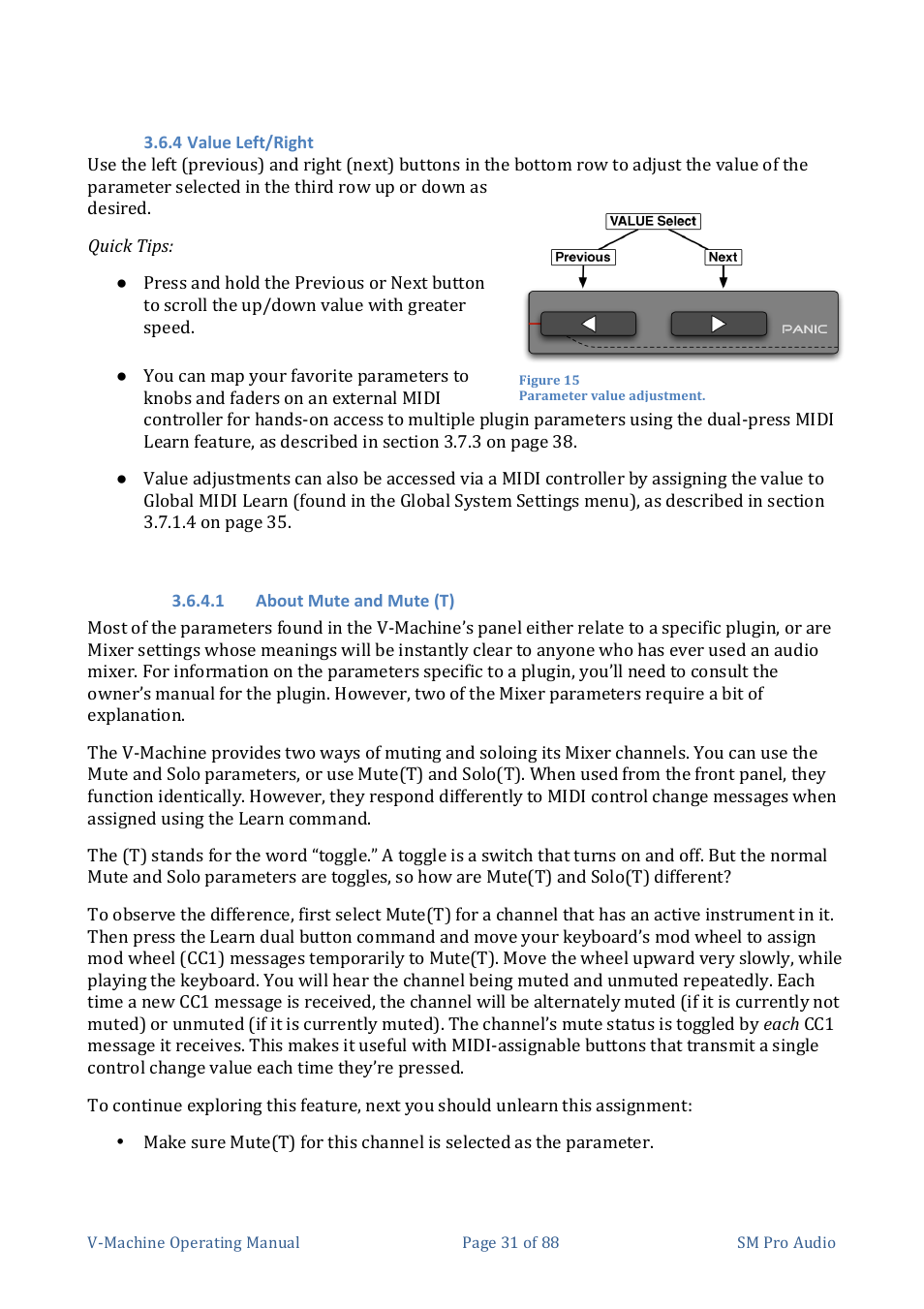 SM Pro Audio V-Machines User Manual | Page 31 / 88