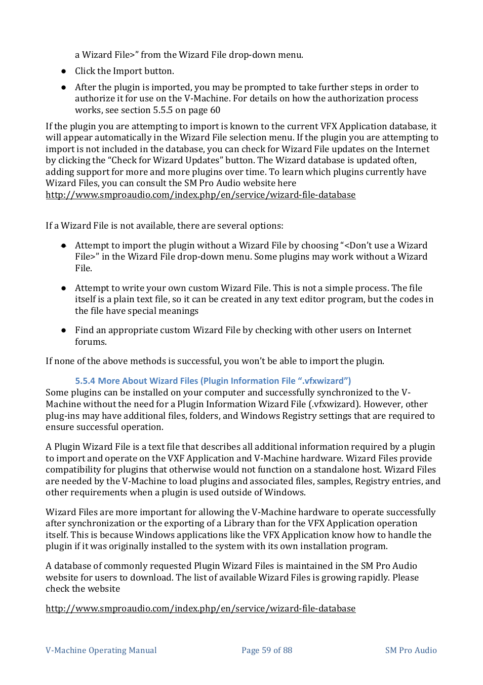 SM Pro Audio V-Machines User Manual | Page 59 / 88