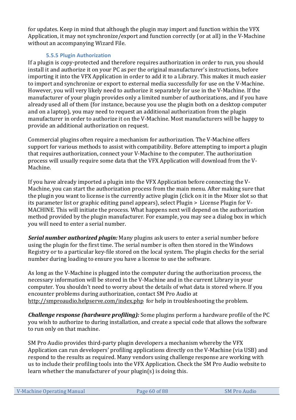 SM Pro Audio V-Machines User Manual | Page 60 / 88