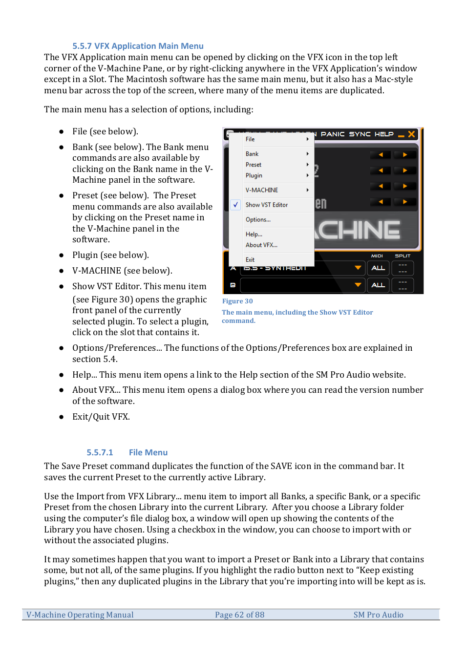 SM Pro Audio V-Machines User Manual | Page 62 / 88