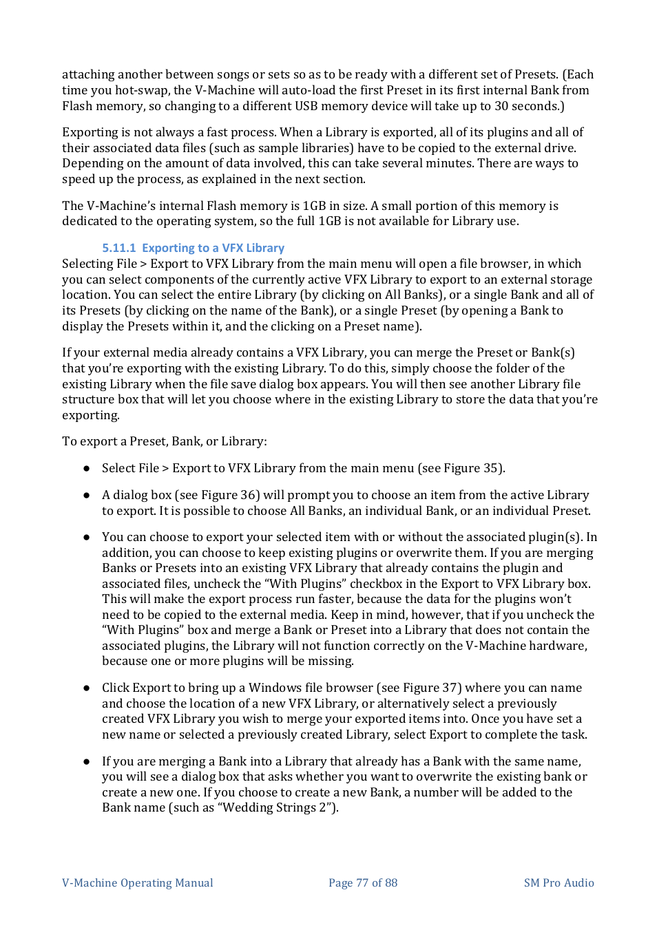 SM Pro Audio V-Machines User Manual | Page 77 / 88