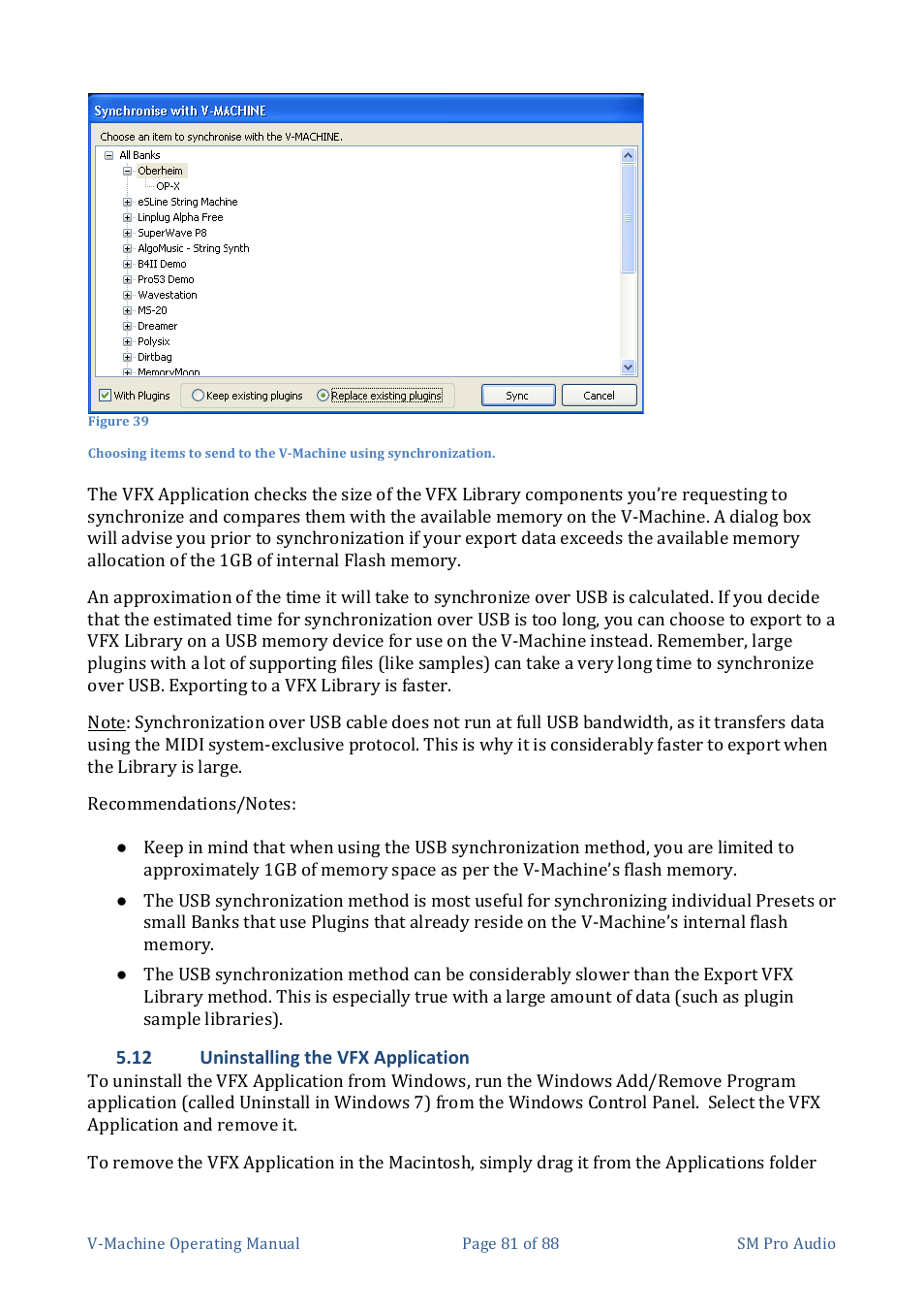 SM Pro Audio V-Machines User Manual | Page 81 / 88