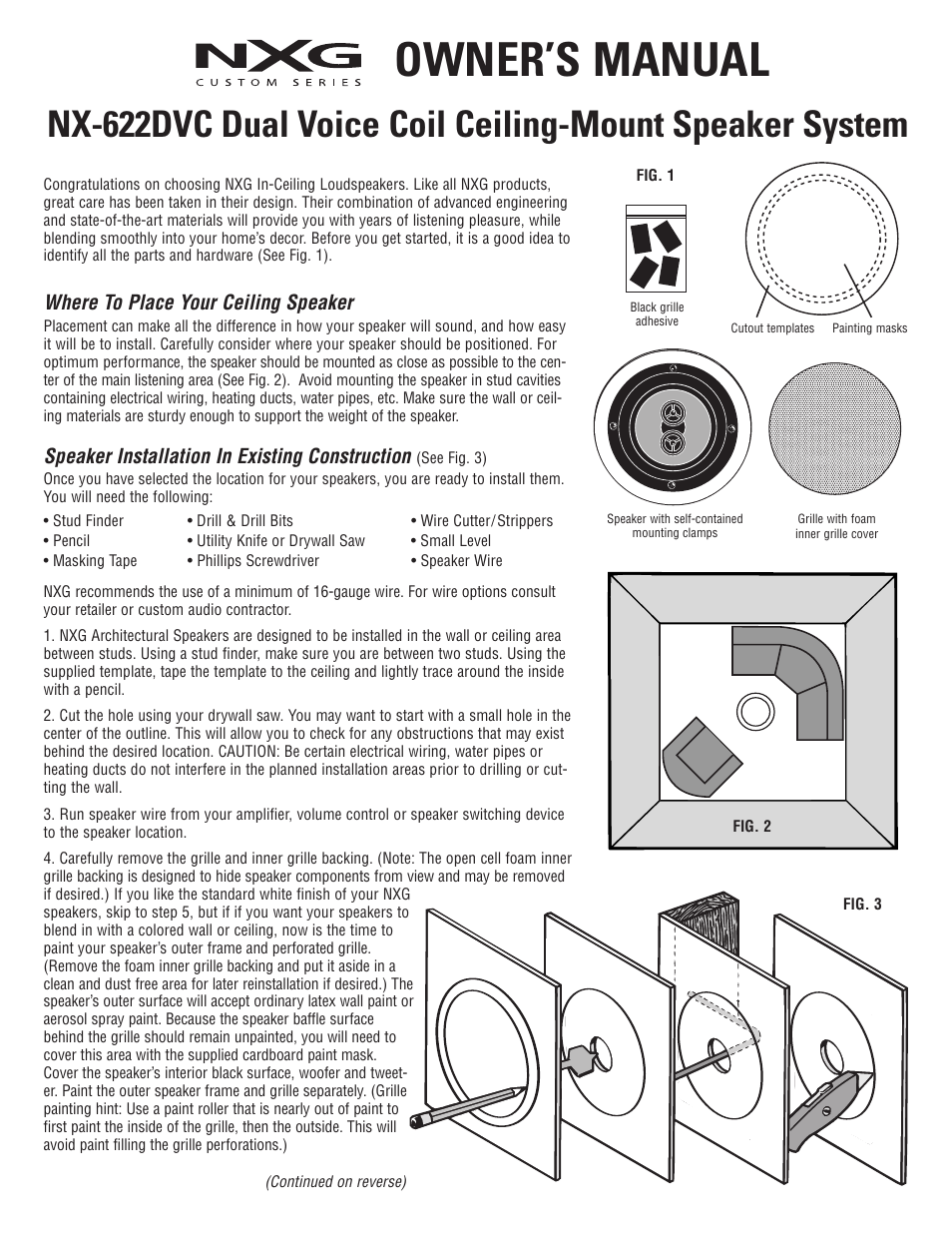 NXG Technology NX-622DVC User Manual | 2 pages