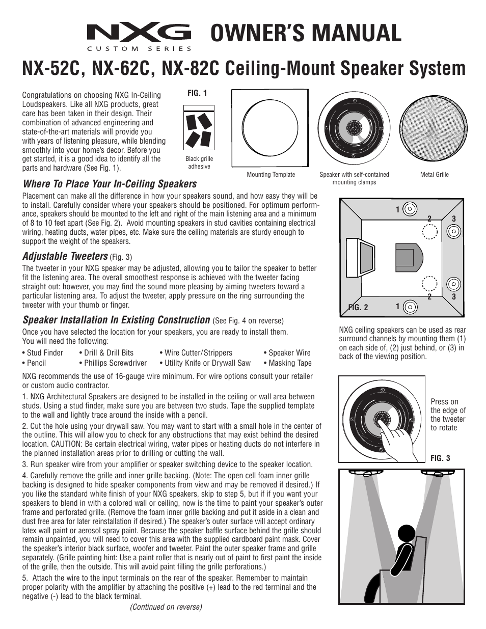 NXG Technology NX-82C User Manual | 2 pages