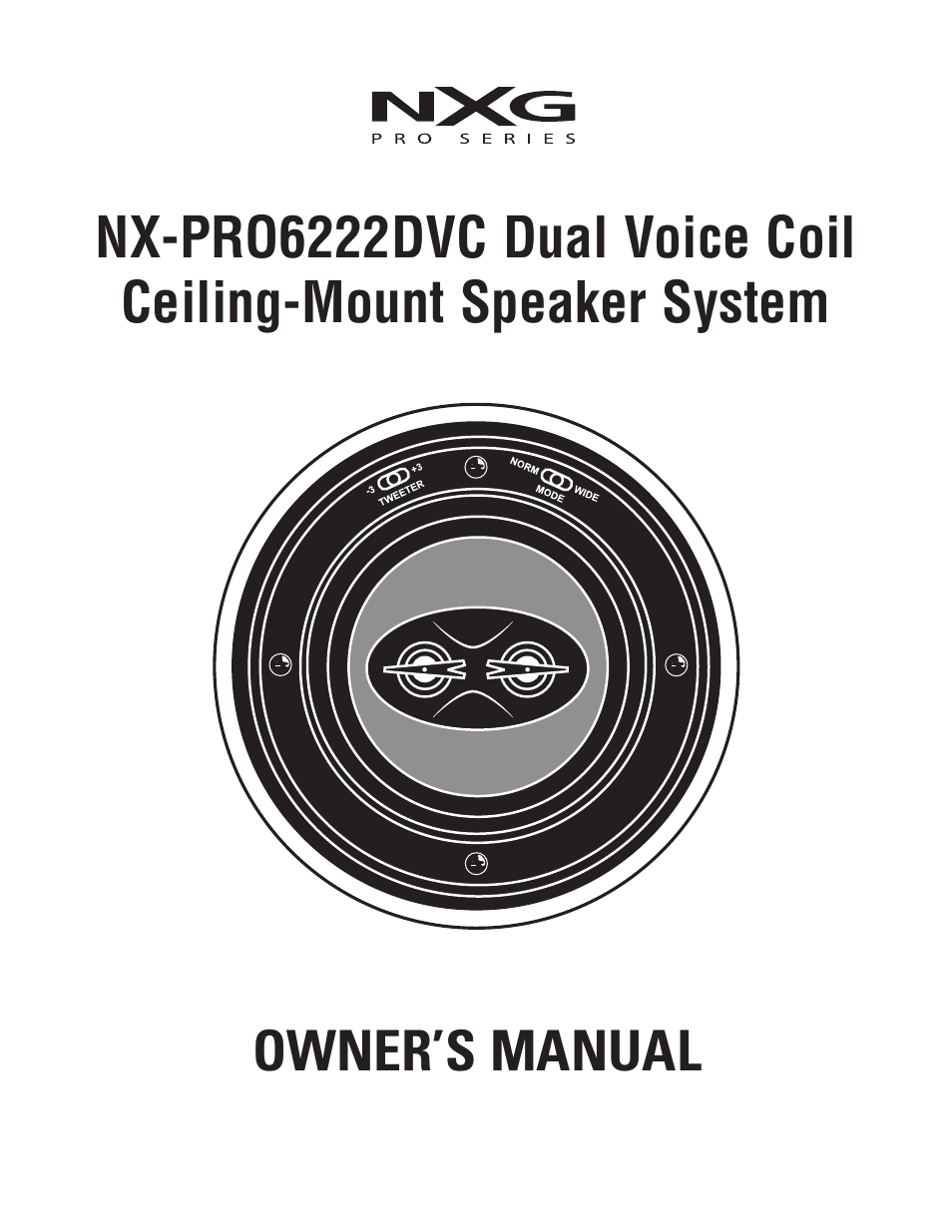 NXG Technology NX-PRO6222DVC User Manual | 4 pages