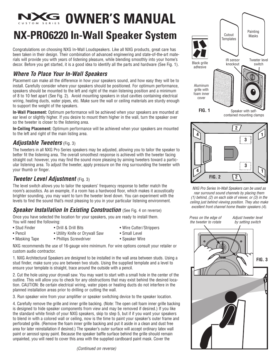 NXG Technology NX-PRO6220 User Manual | 2 pages