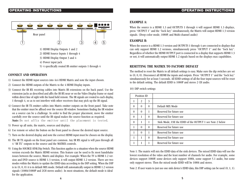 NXG Technology NX-HDMIM-4x4 - 4x4 Matrix User Manual | Page 3 / 4