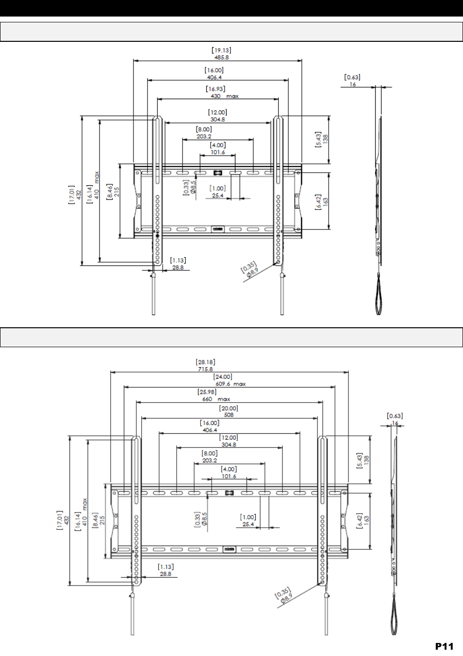 NXG Technology NX-MOUNT-FLT-L User Manual | Page 11 / 12