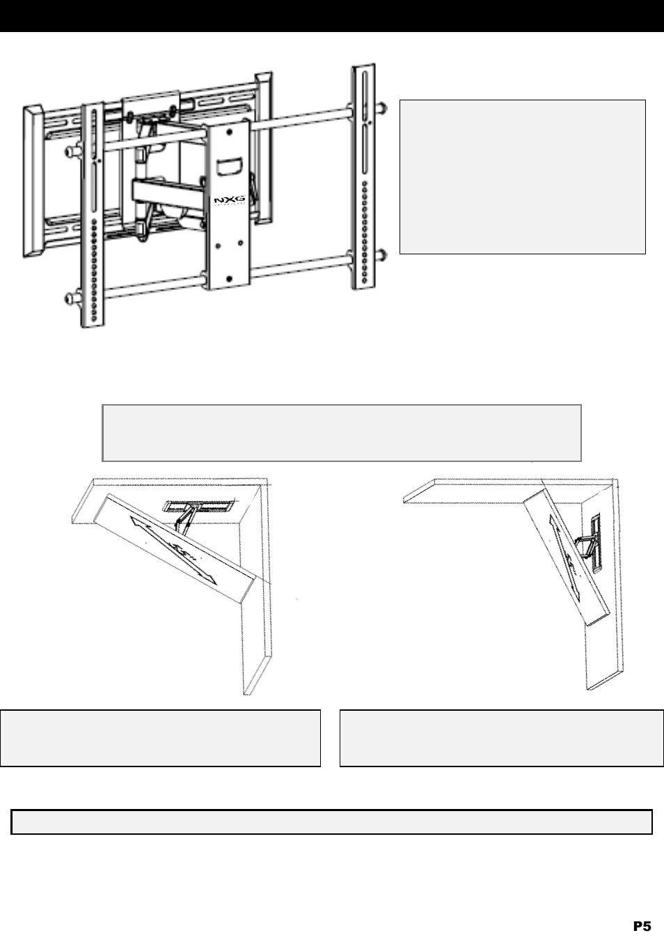 NXG Technology NX-MOUNT-ART-L User Manual | Page 5 / 13