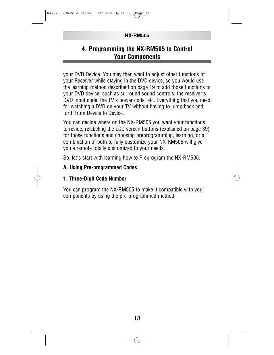 NXG Technology NX-RM505 User Manual | Page 13 / 80