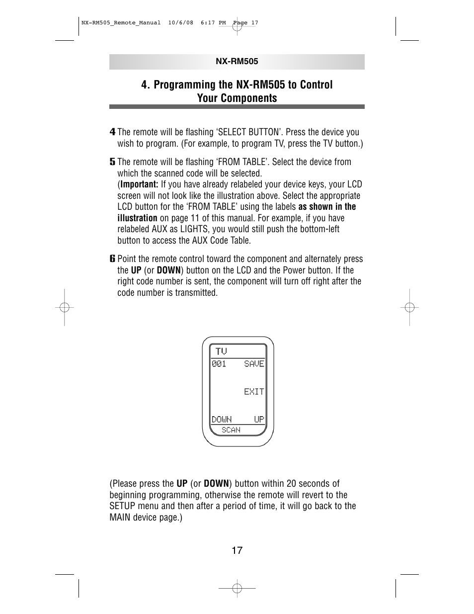 NXG Technology NX-RM505 User Manual | Page 17 / 80