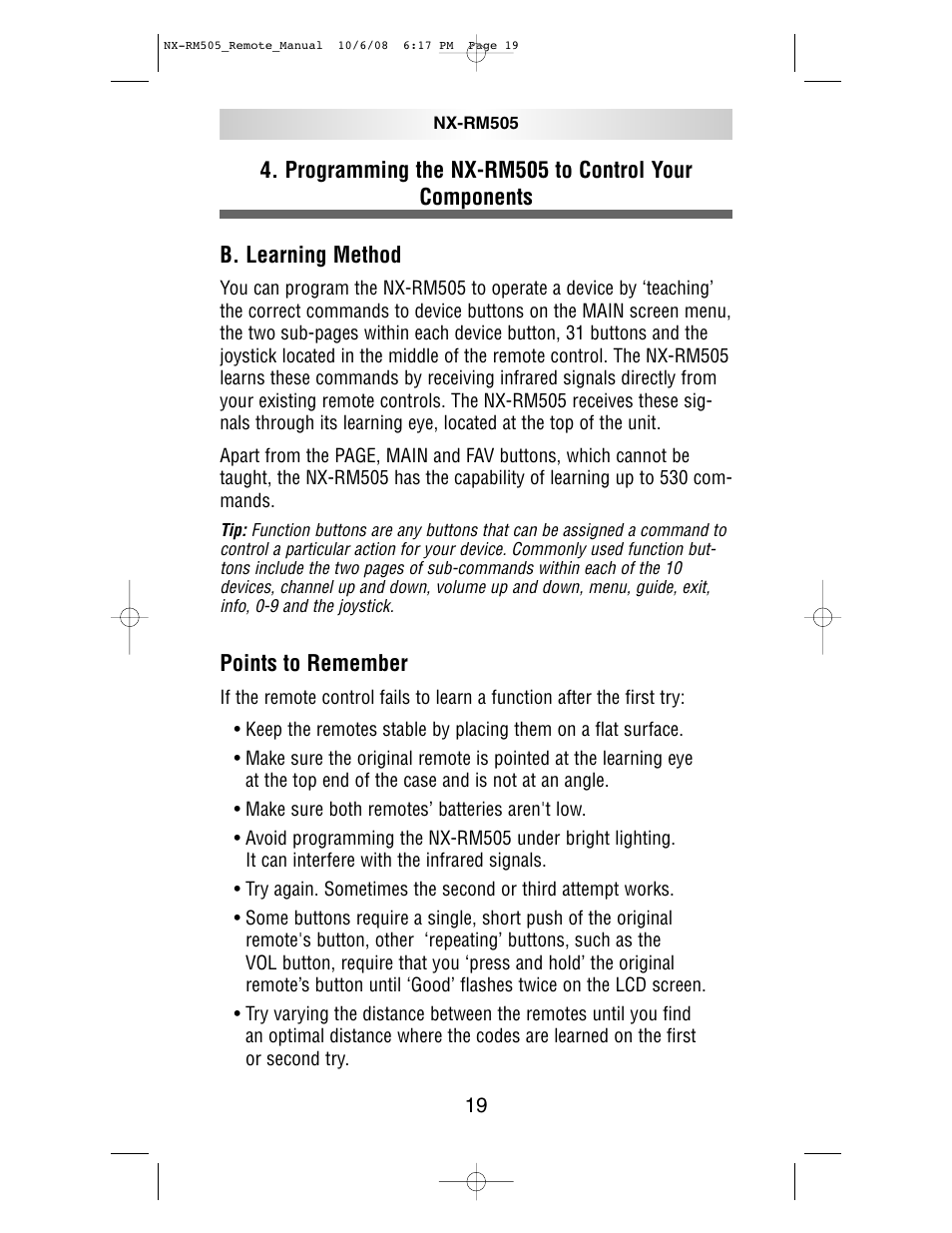 NXG Technology NX-RM505 User Manual | Page 19 / 80