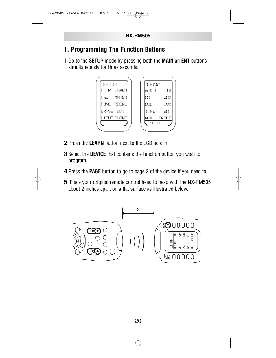 NXG Technology NX-RM505 User Manual | Page 20 / 80