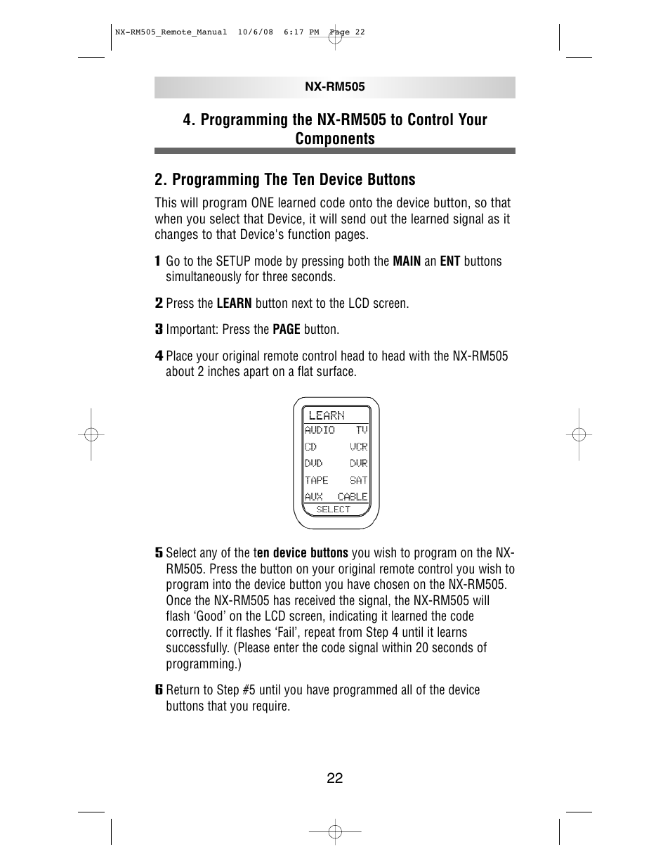 NXG Technology NX-RM505 User Manual | Page 22 / 80