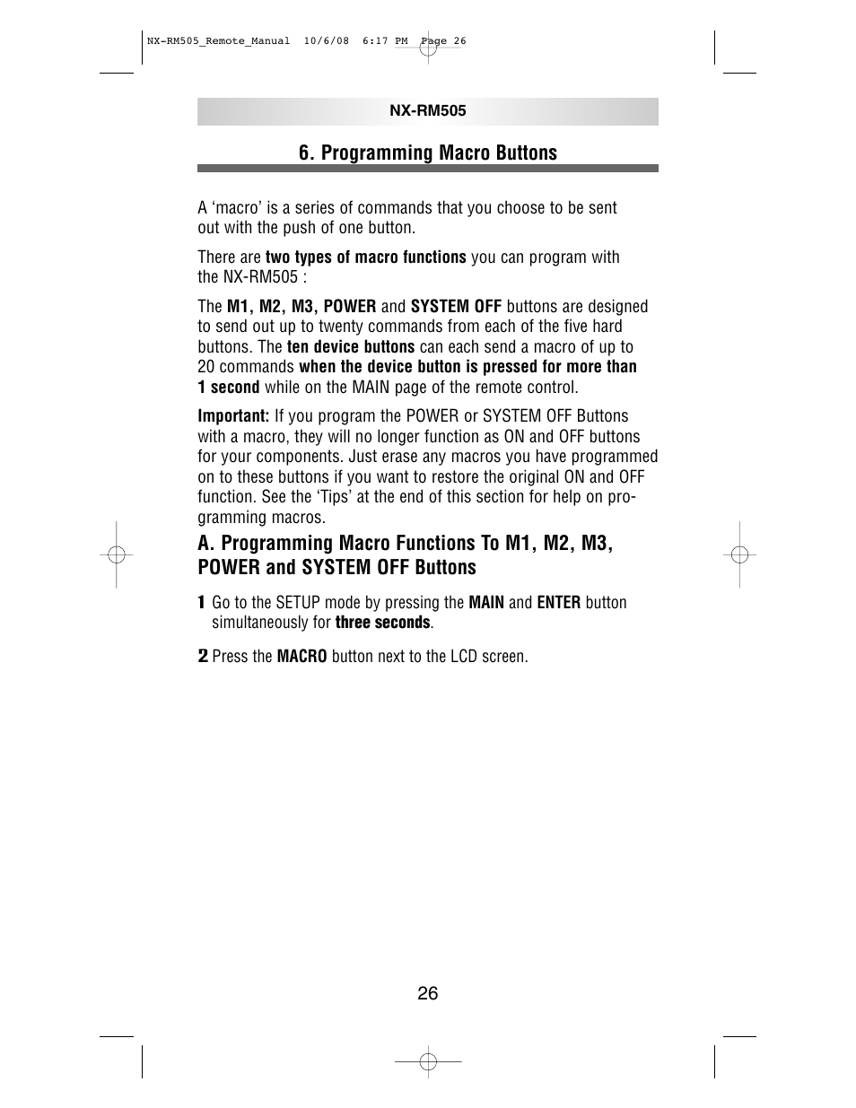 NXG Technology NX-RM505 User Manual | Page 26 / 80