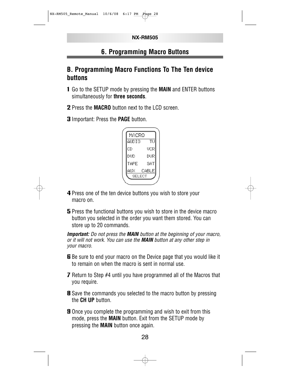 NXG Technology NX-RM505 User Manual | Page 28 / 80