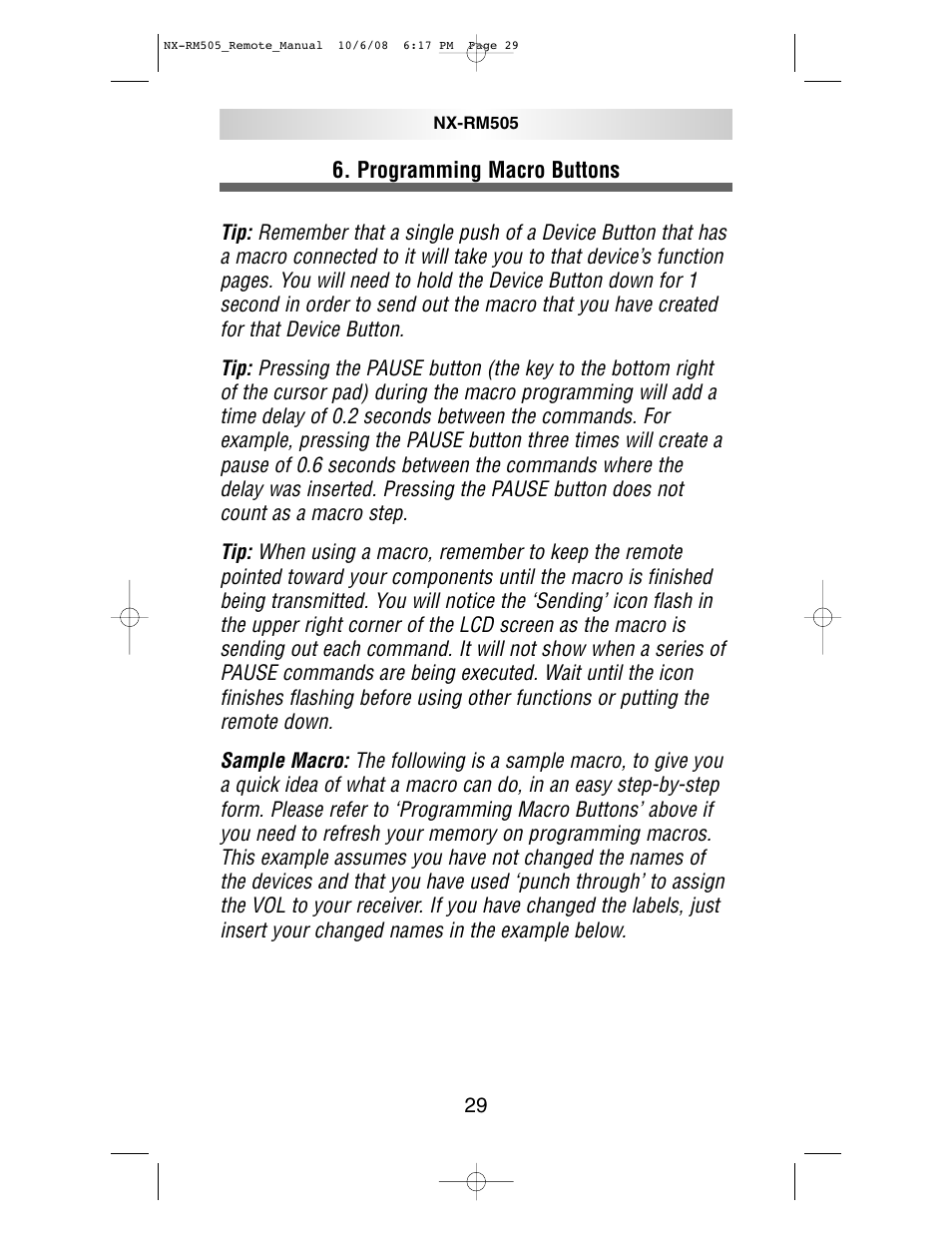 NXG Technology NX-RM505 User Manual | Page 29 / 80