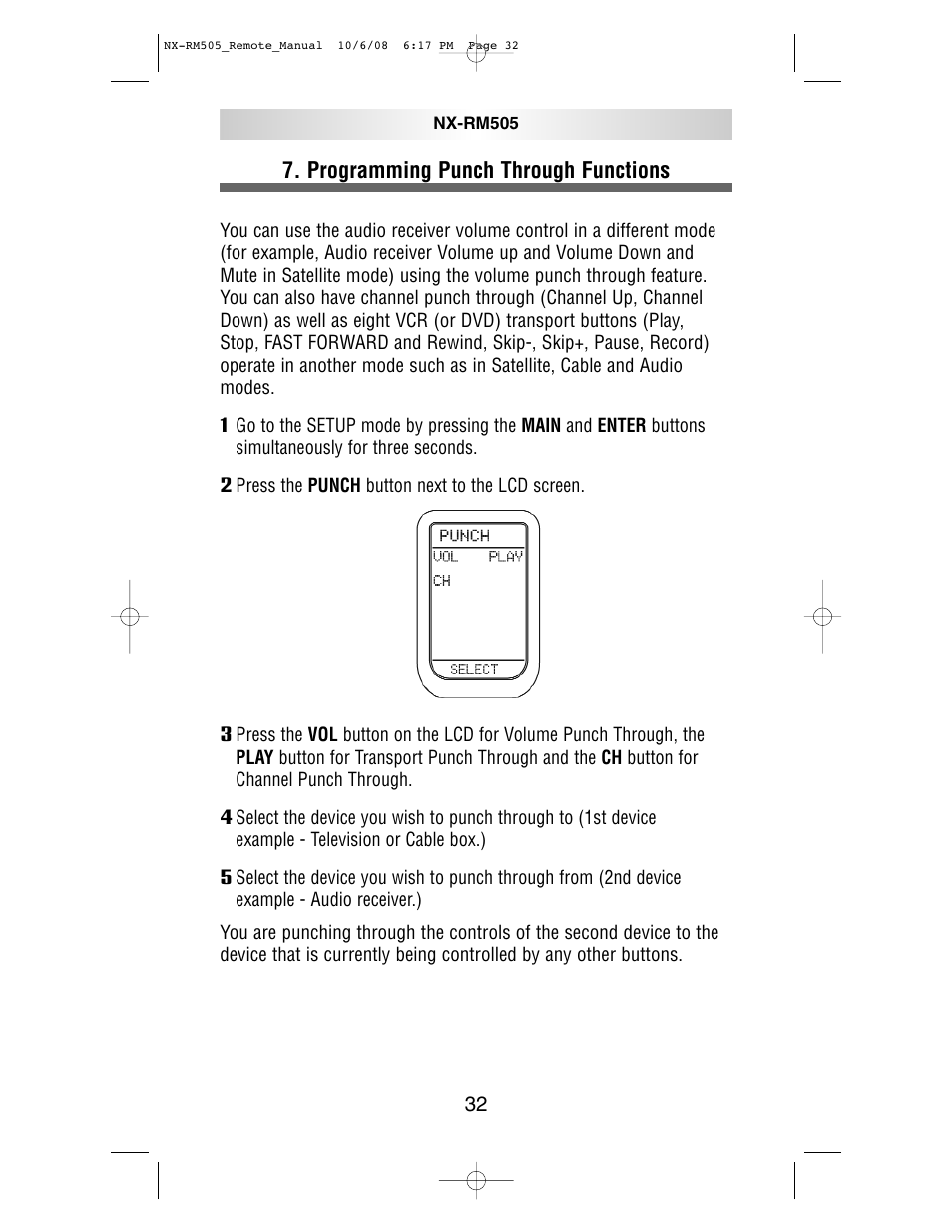 NXG Technology NX-RM505 User Manual | Page 32 / 80