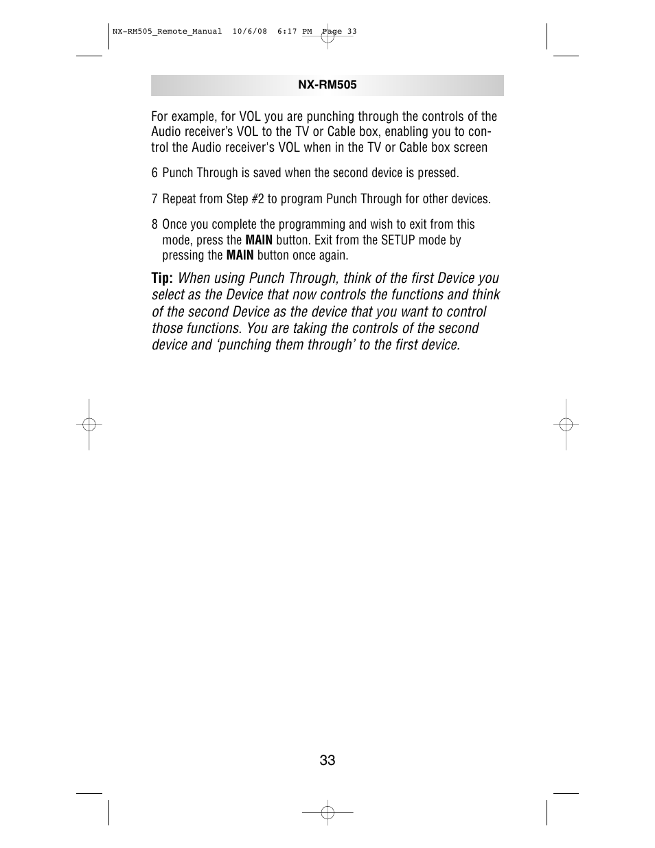 NXG Technology NX-RM505 User Manual | Page 33 / 80