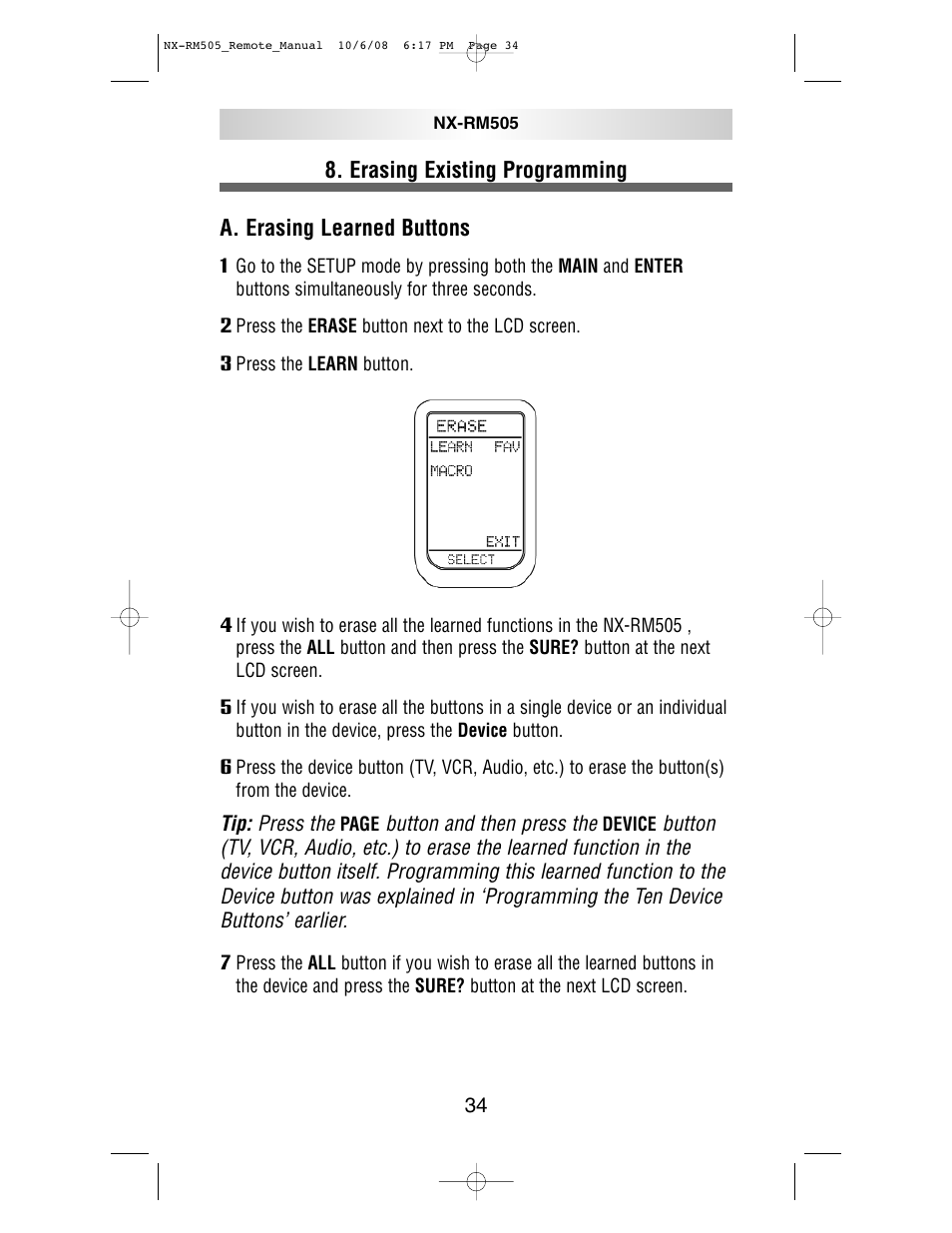 NXG Technology NX-RM505 User Manual | Page 34 / 80