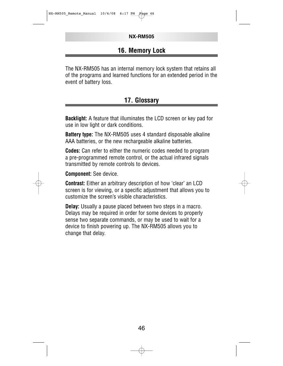 NXG Technology NX-RM505 User Manual | Page 46 / 80