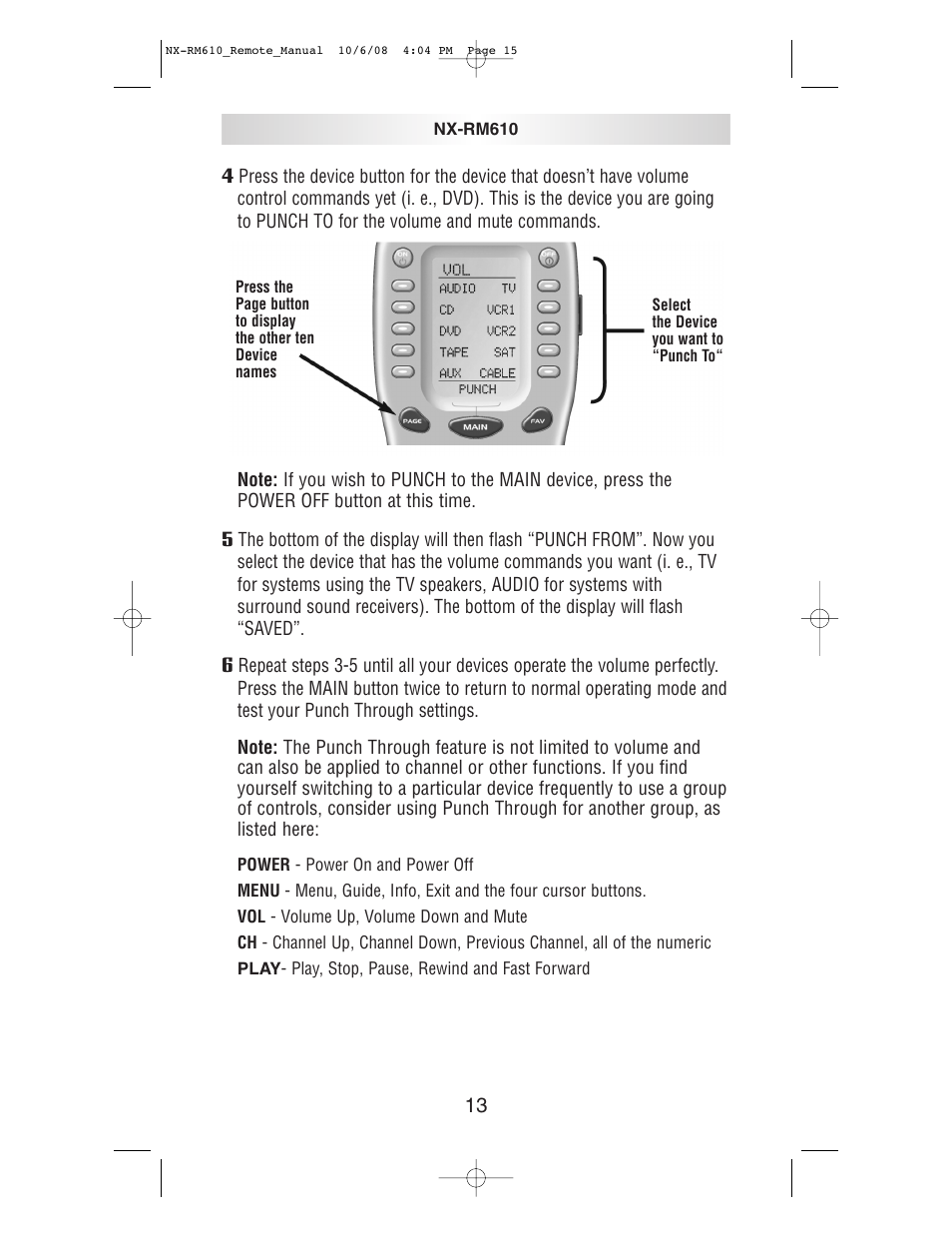 NXG Technology NX-RM610 User Manual | Page 15 / 66