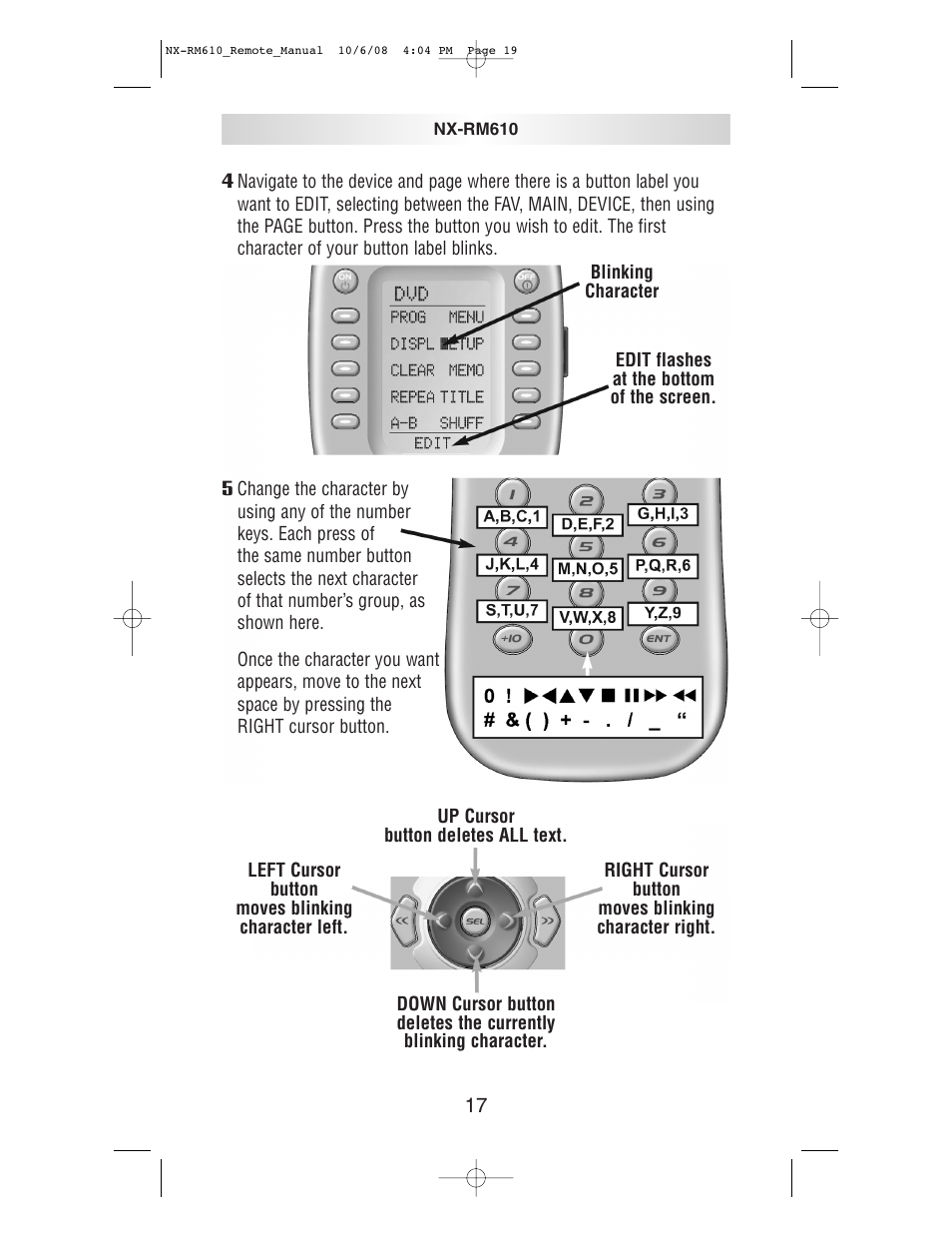 NXG Technology NX-RM610 User Manual | Page 19 / 66