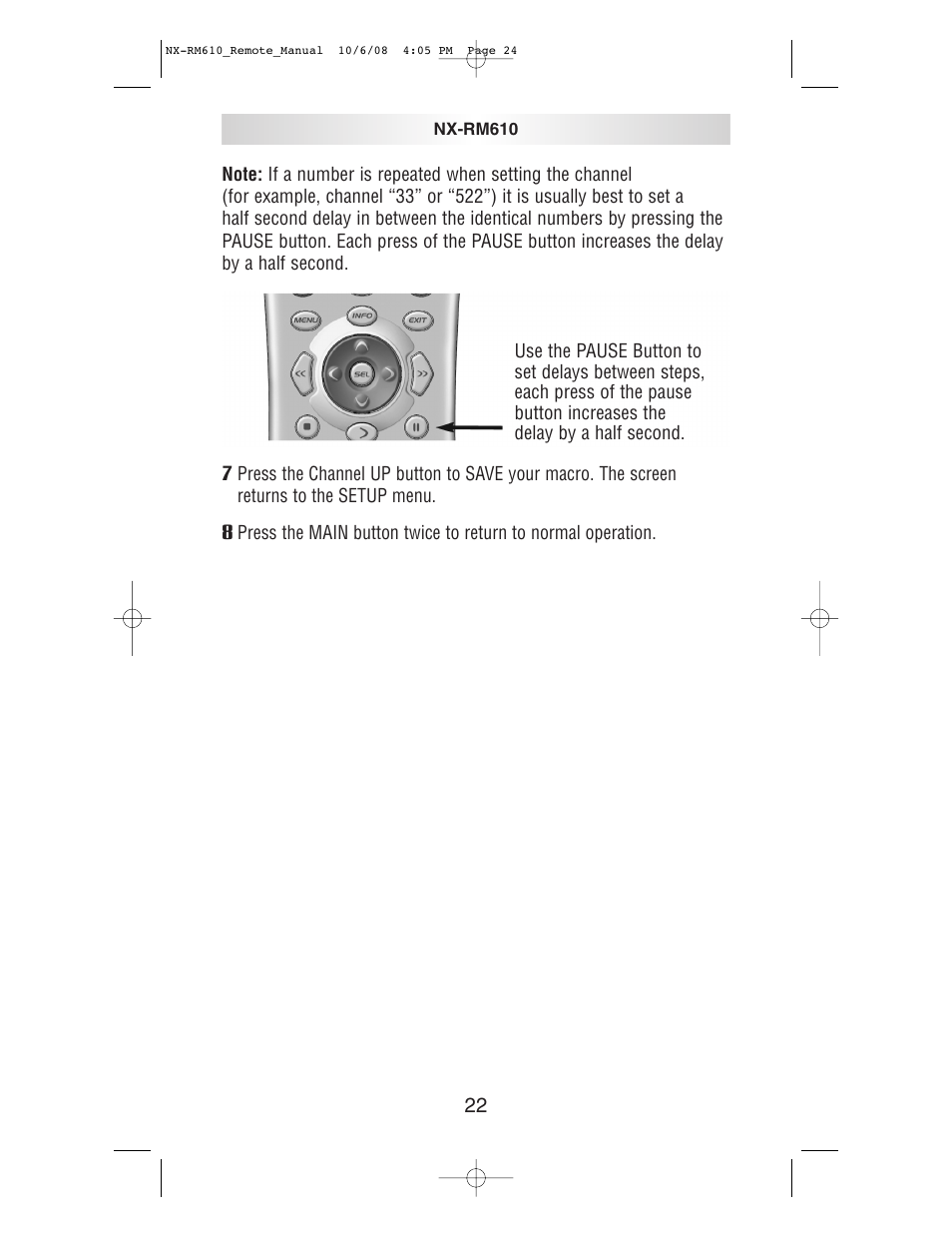 NXG Technology NX-RM610 User Manual | Page 24 / 66