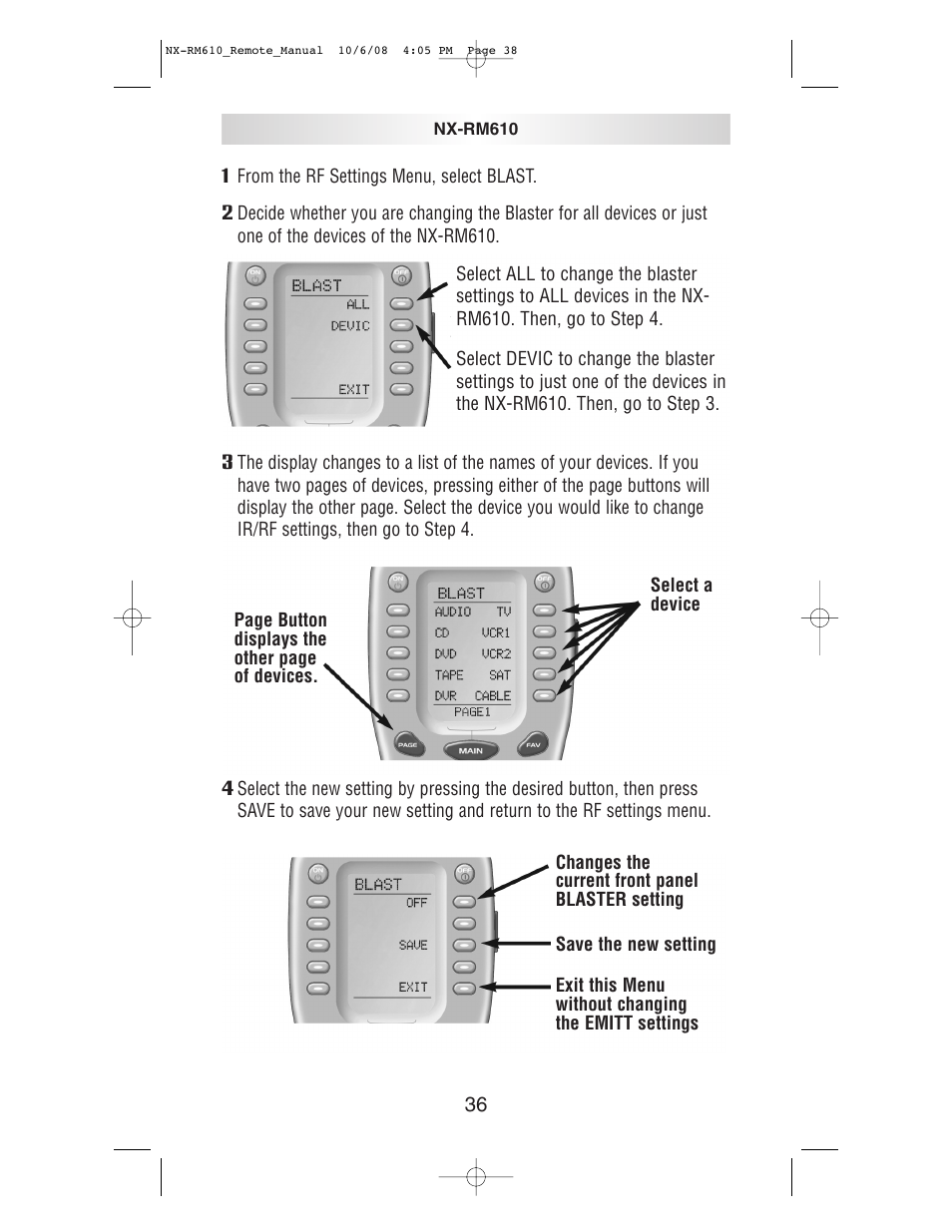 NXG Technology NX-RM610 User Manual | Page 38 / 66