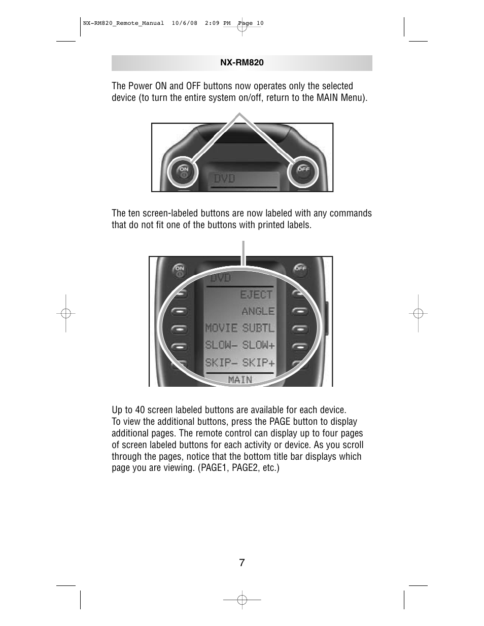 NXG Technology NX-RM820 User Manual | Page 10 / 18