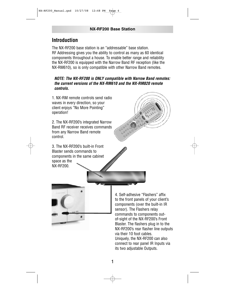 Introduction | NXG Technology NX-RF200 User Manual | Page 4 / 16