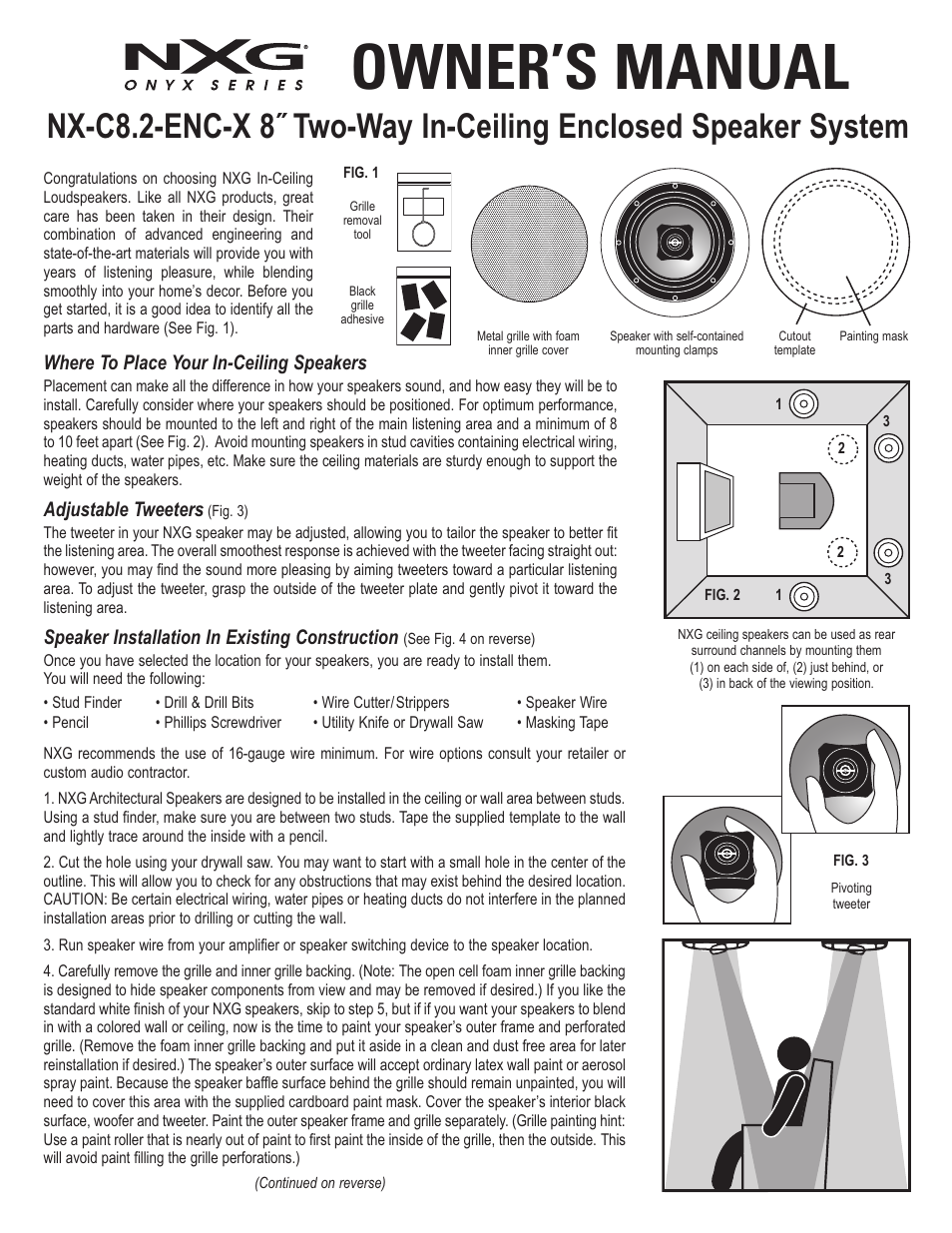 NXG Technology NX-C8.2-ENC-X User Manual | 2 pages