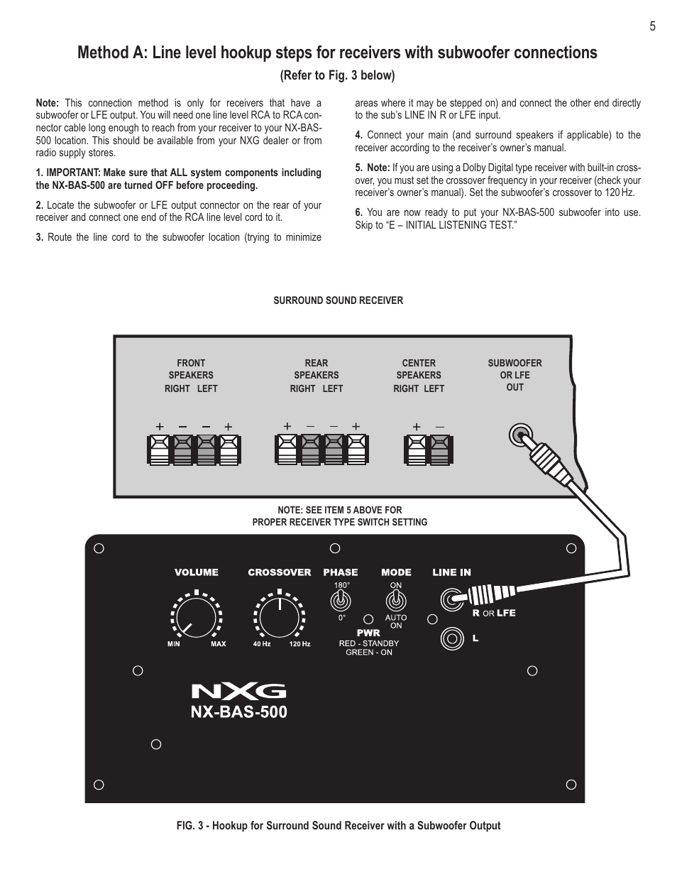 NXG Technology NX-BAS-500 User Manual | Page 5 / 8
