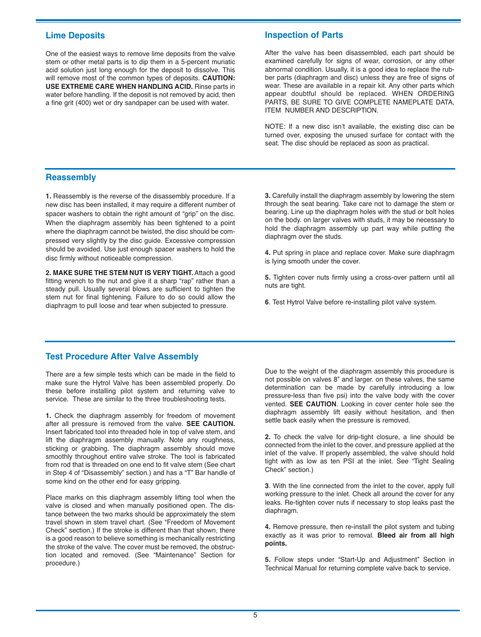 Cla-Val 136-01/636-01 Technical Manual User Manual | Page 13 / 36