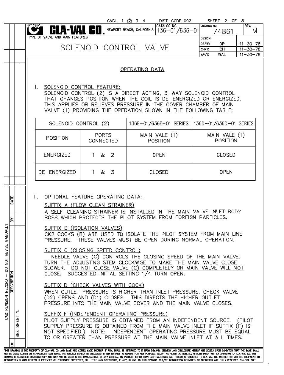 Cla-Val 136-01/636-01 Technical Manual User Manual | Page 4 / 36