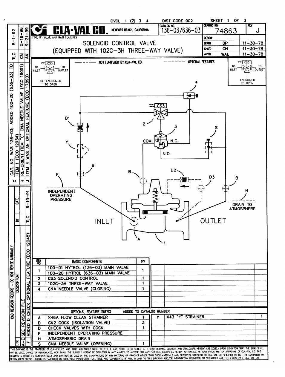 Cla-Val 136-03/636-03 Technical Manual User Manual | Page 3 / 36