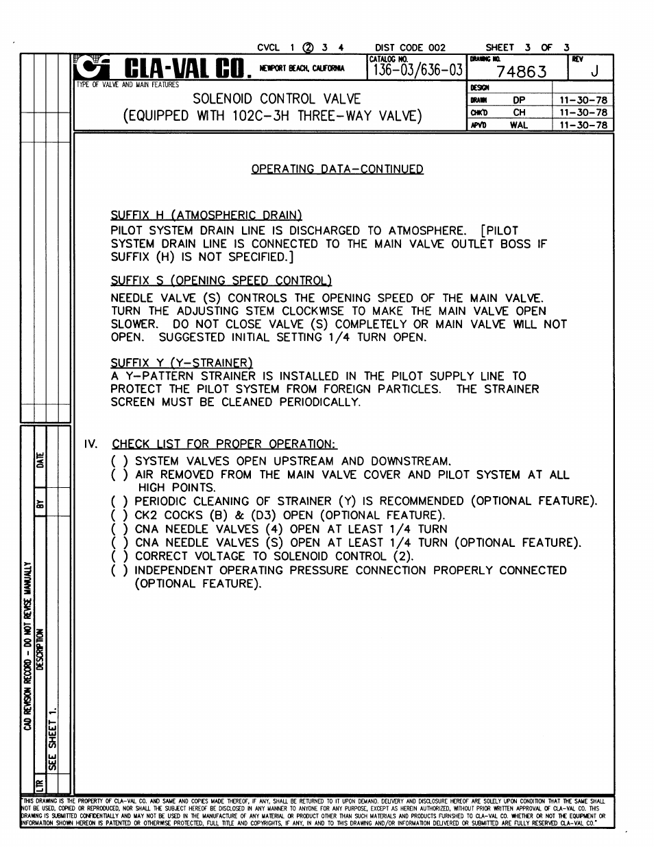 Cla-Val 136-03/636-03 Technical Manual User Manual | Page 5 / 36