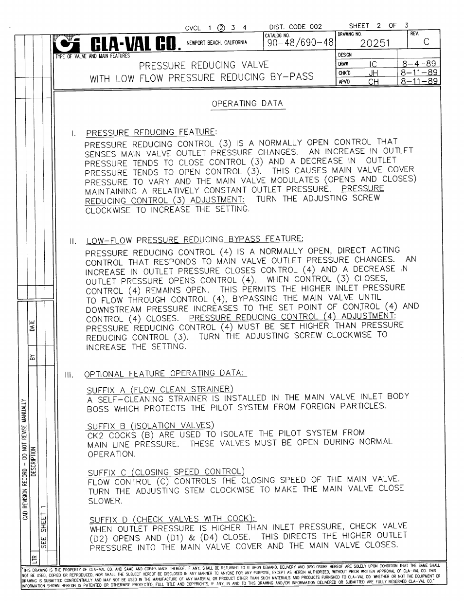 Cla-Val 90-48/690-48 Technical Manual User Manual | Page 4 / 34