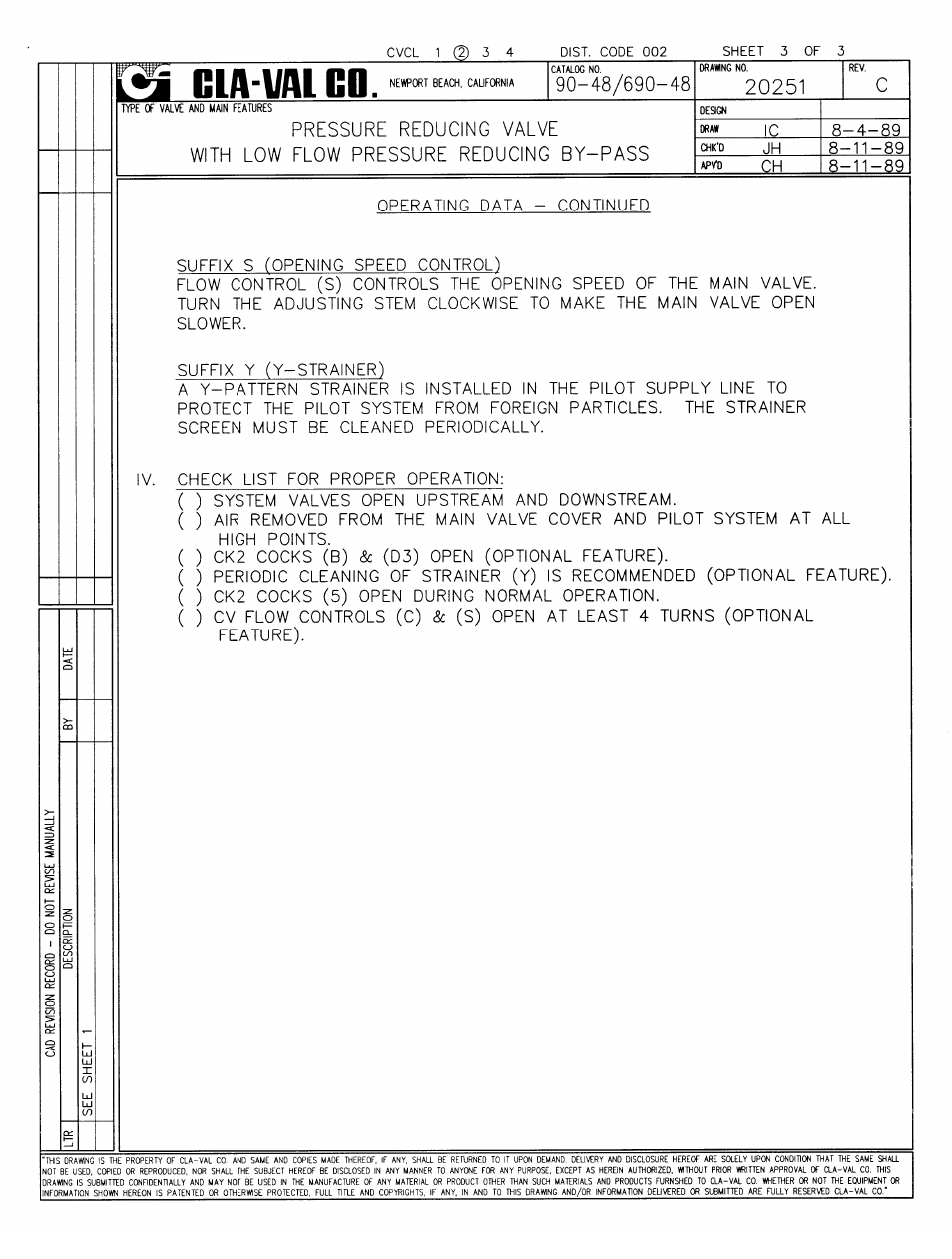 Cla-Val 90-48/690-48 Technical Manual User Manual | Page 5 / 34