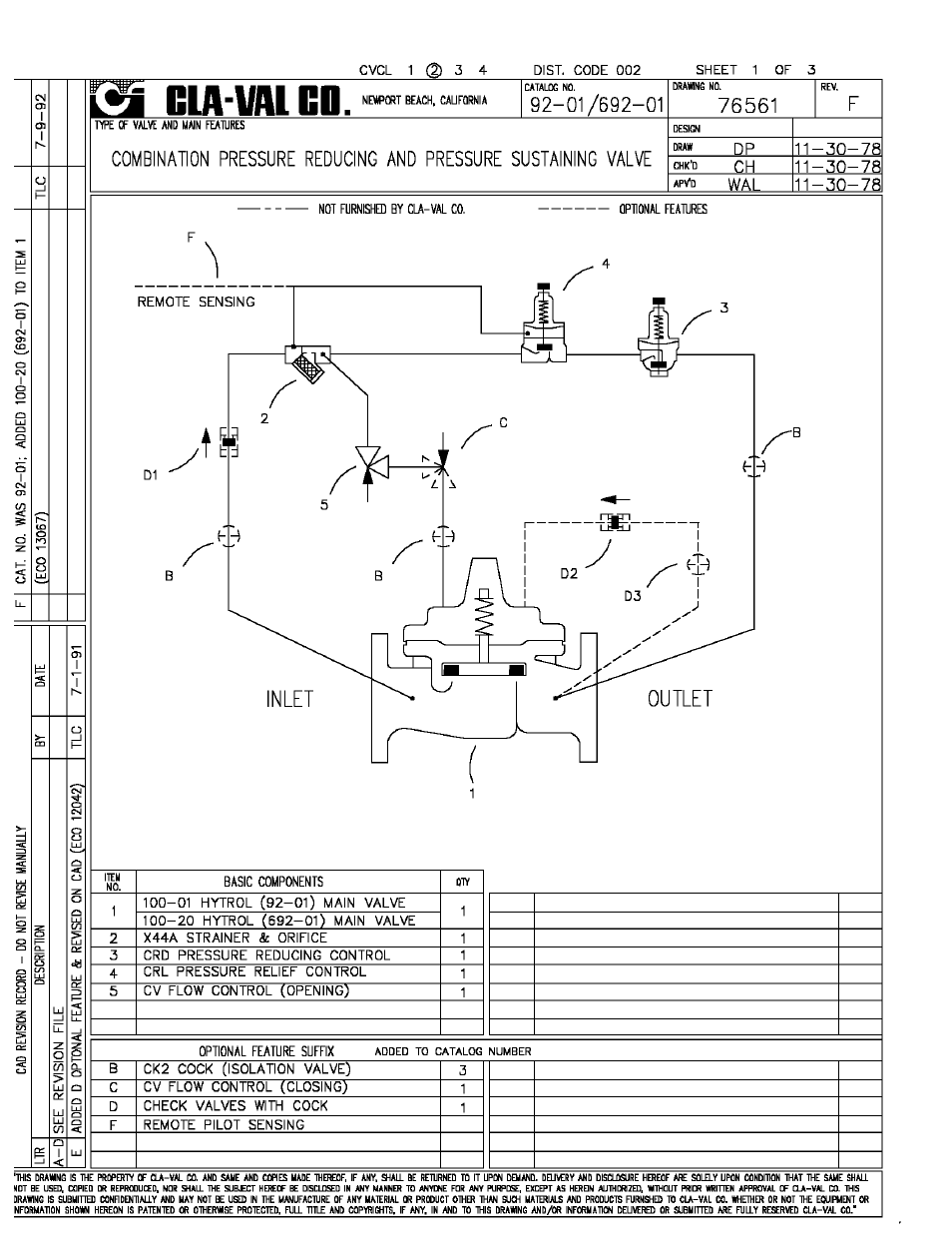 Cla-Val 92-01/692-01 Technical Manual User Manual | Page 2 / 28