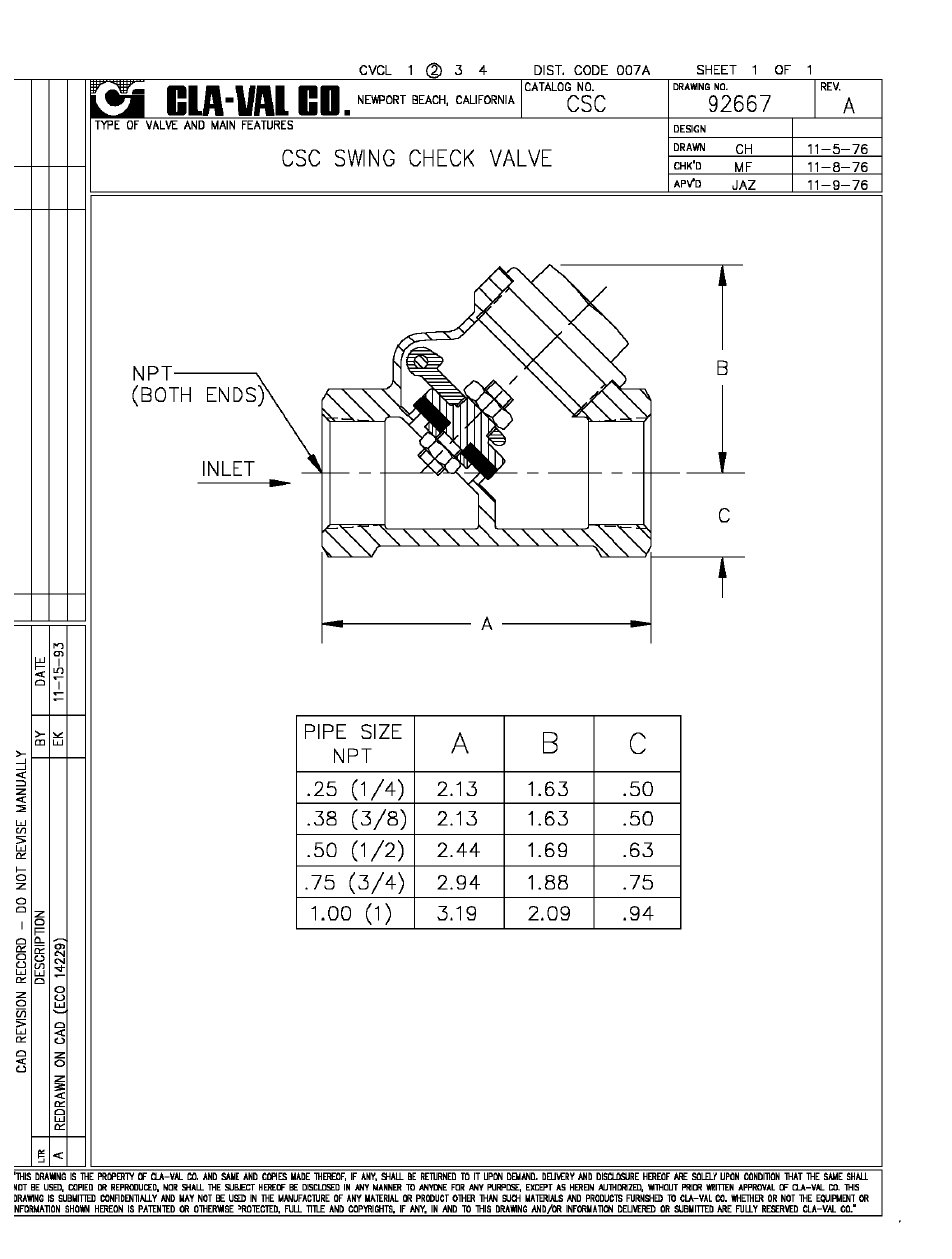 Cla-Val 92-01/692-01 Technical Manual User Manual | Page 24 / 28