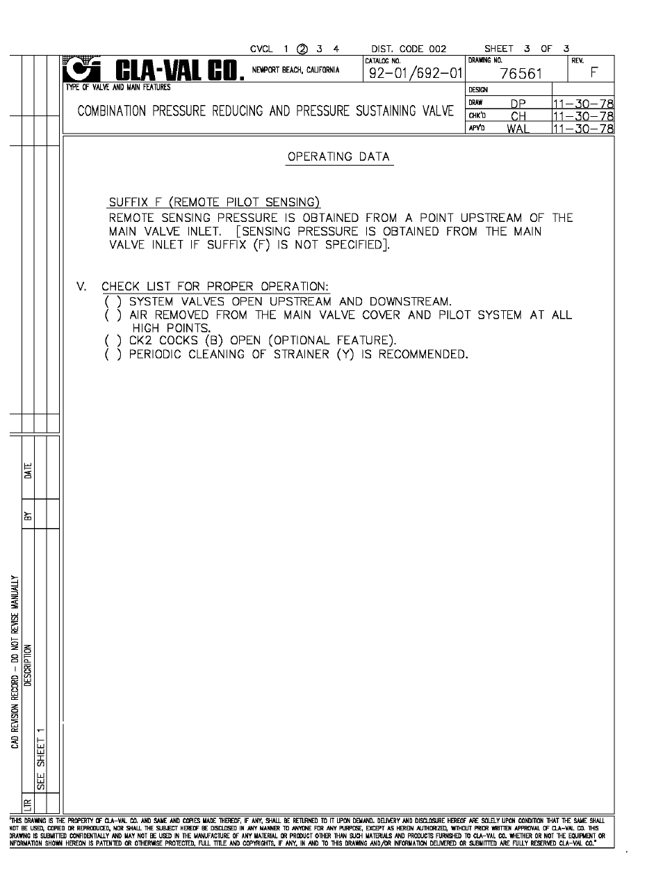 Cla-Val 92-01/692-01 Technical Manual User Manual | Page 4 / 28