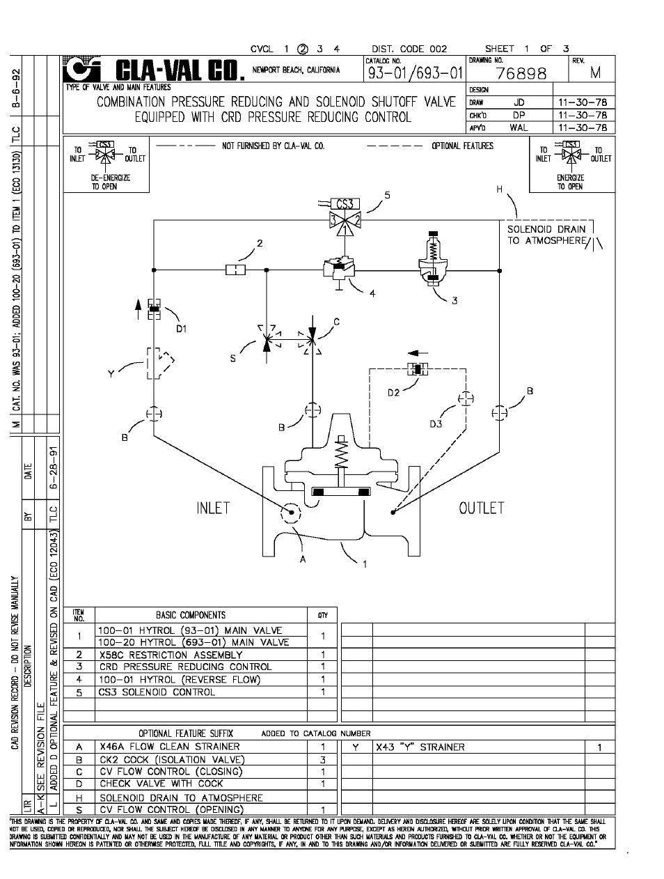 Cla-Val 93-01/693-01 Technical Manual User Manual | Page 3 / 42