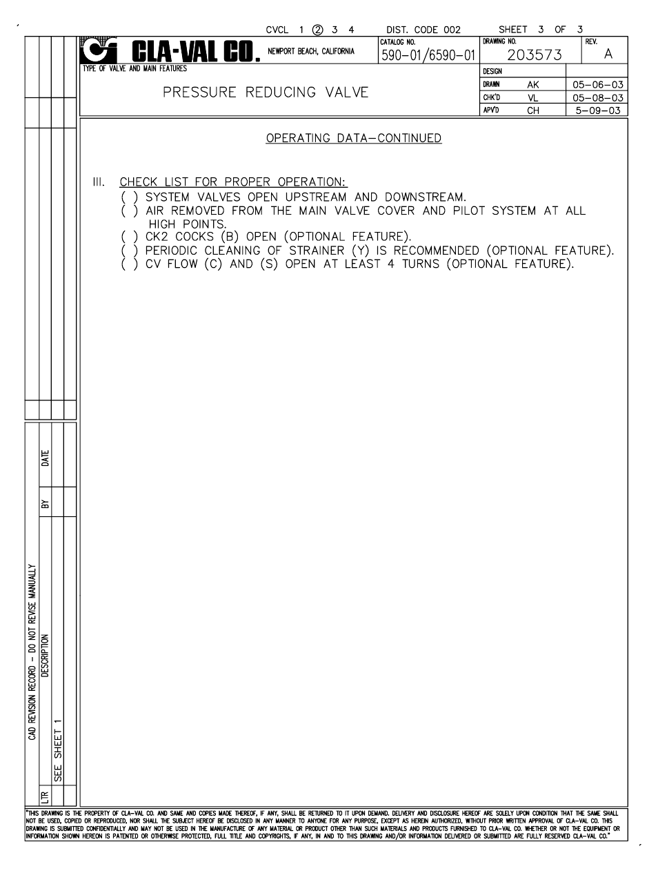 Cla-Val 590-01/6590-01 Technical Manual User Manual | Page 4 / 21