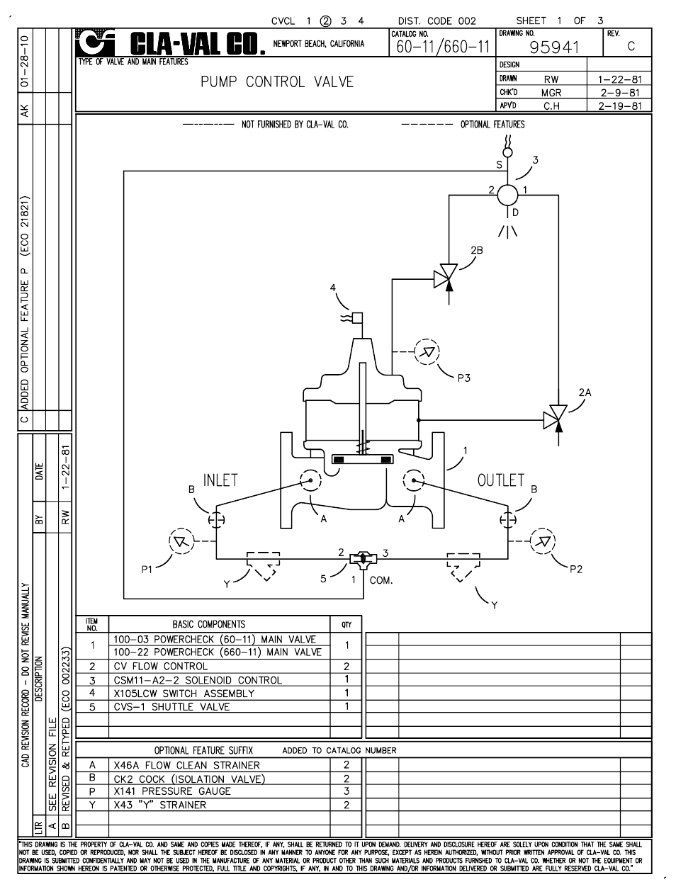 Cla-Val 60-11/660-11 Technical Manual User Manual | Page 2 / 27