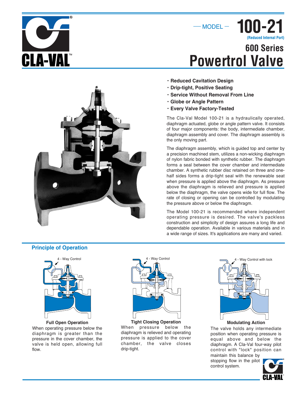 Powertrol valve, 600 series | Cla-Val 61-02/661-02 Technical Manual User Manual | Page 15 / 34