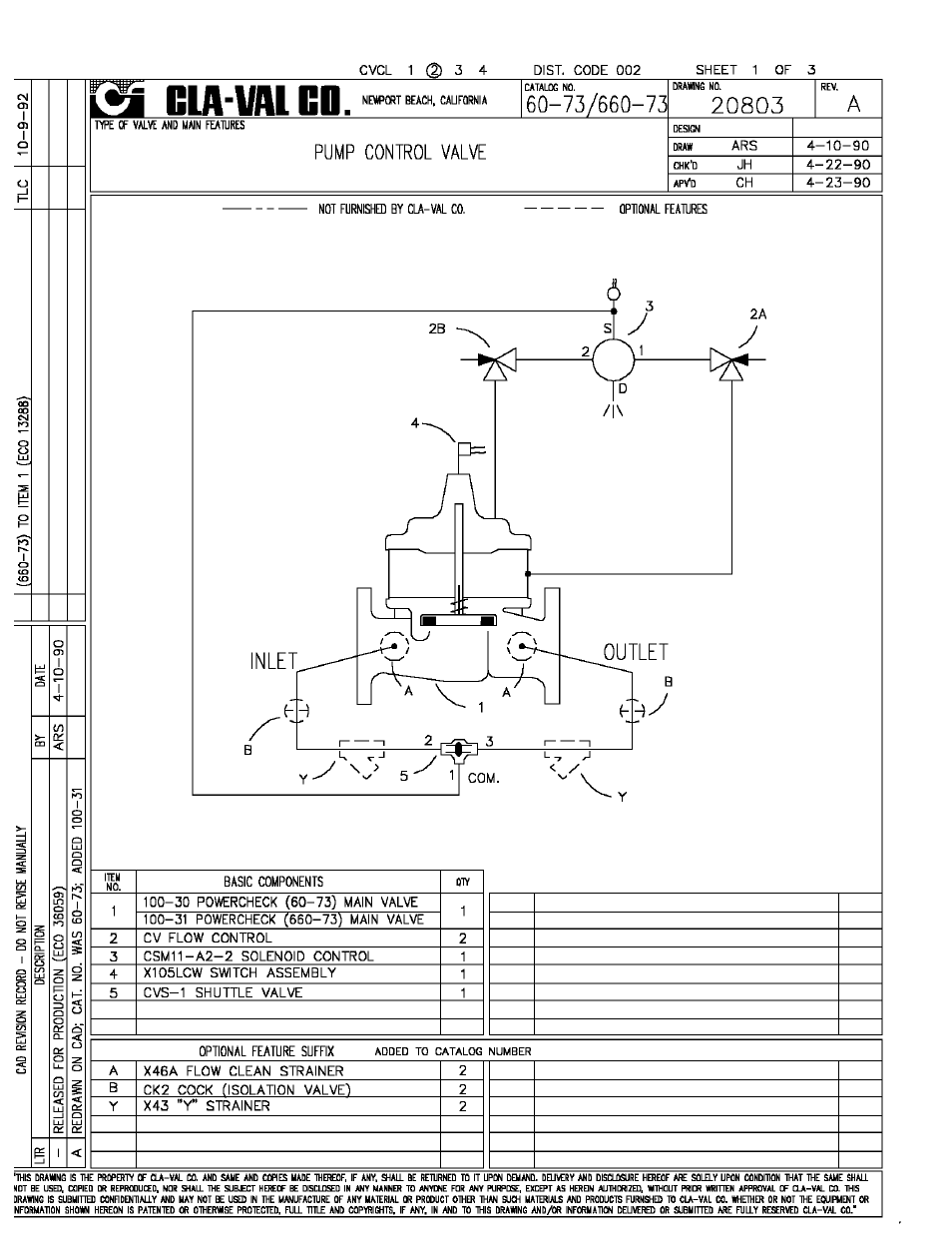 Cla-Val 60-73/660-73 Technical Manual User Manual | Page 3 / 36